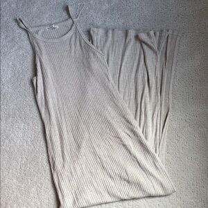 Reformation Sleeveless Ribbed Knit Dress